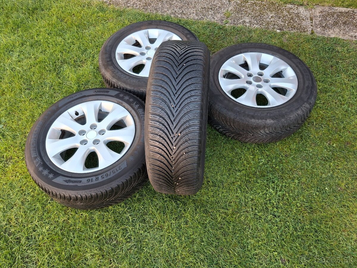16" ALU disky 5x105 Opel Mokka +zimne 215/65 r16 7mm... - 2