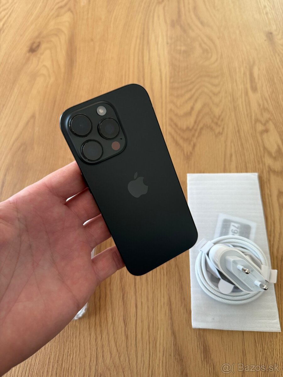 iPhone 16 Pro 128 gb Black Titanium v záruke +príslušenstvo - 2