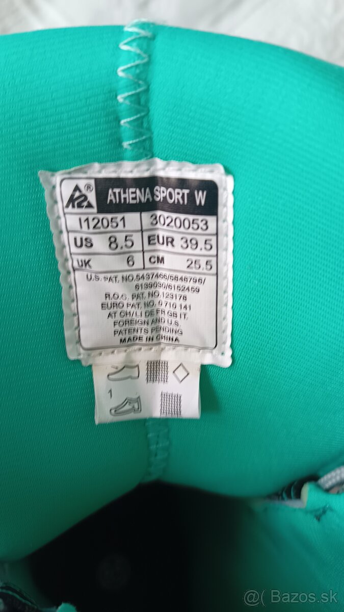 nove damske korcule K2 Athena 80 mm velkost 39,5 - 2