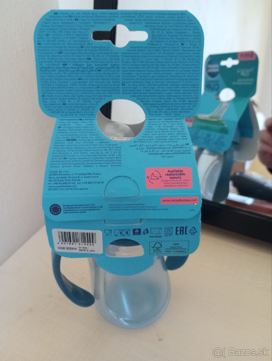 Detská fľaša Canpol 6m+ silikónová - 2