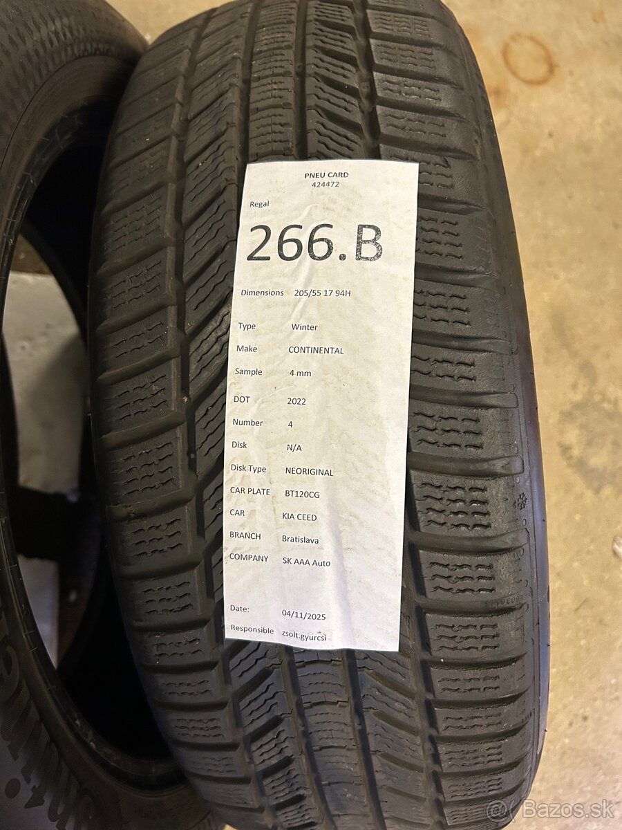 Pneumatiky Continental 205/55 R17 - 2