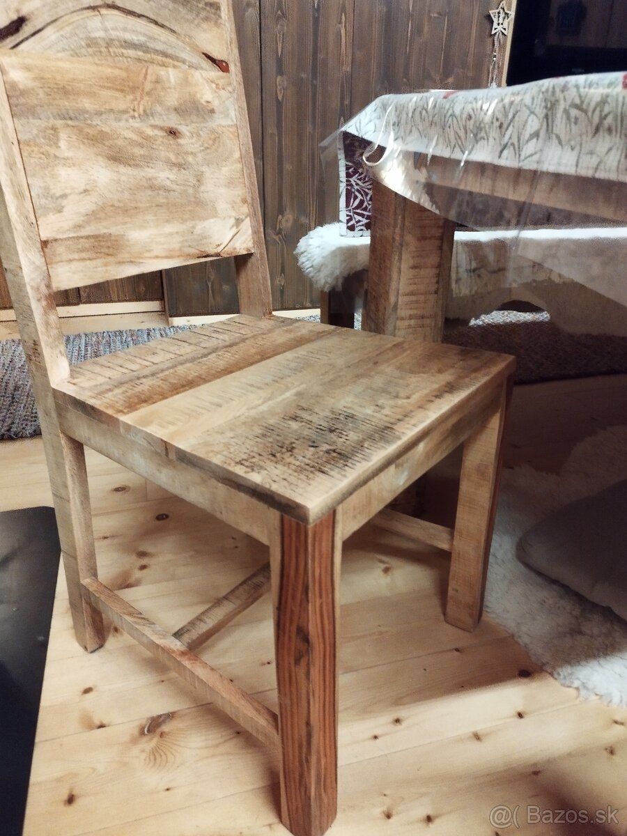 Drevená stolička mango - 2