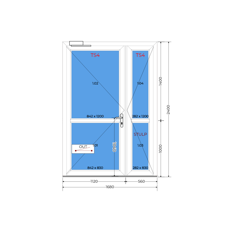 Vchodové dvere 1680x2400 - 2