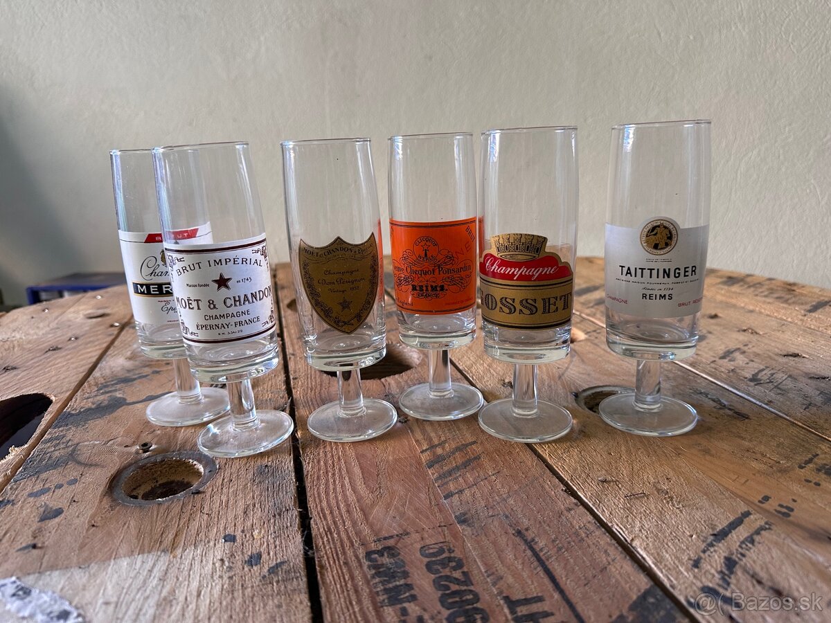 Zberateľská sada pohárov na šampanské - 2