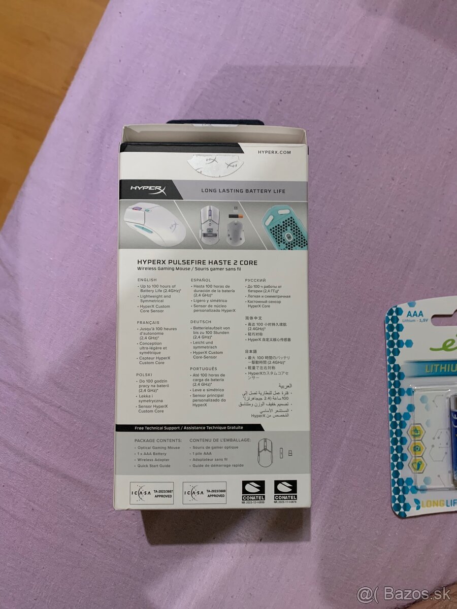 Predám myš Hyperx pulsefire haste 2 core - 2