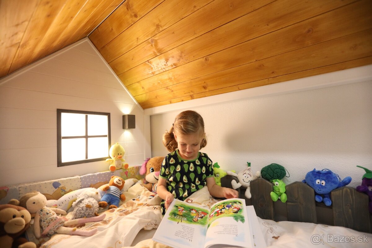 Detská postieľka domček. - 2