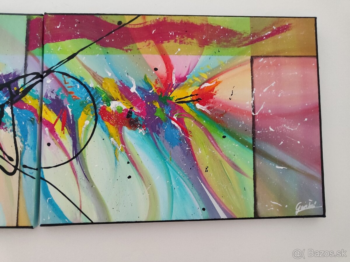 Ručne maľovaný obraz akryl - 2