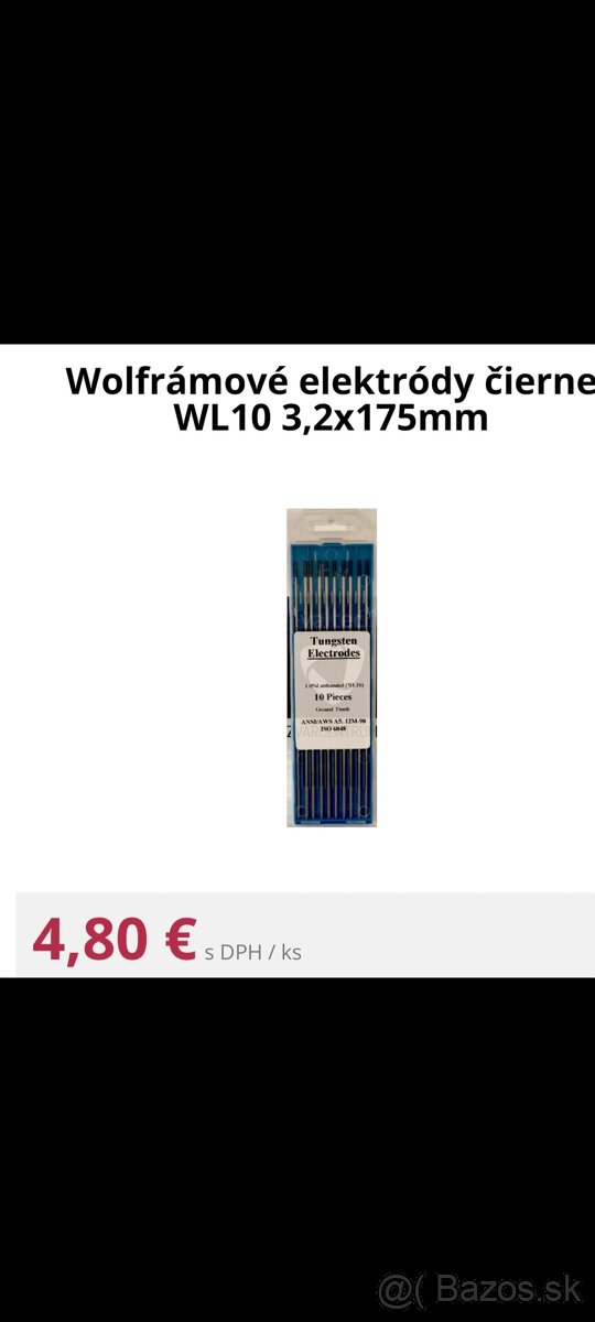 Zváranie - predam wolfram - 2