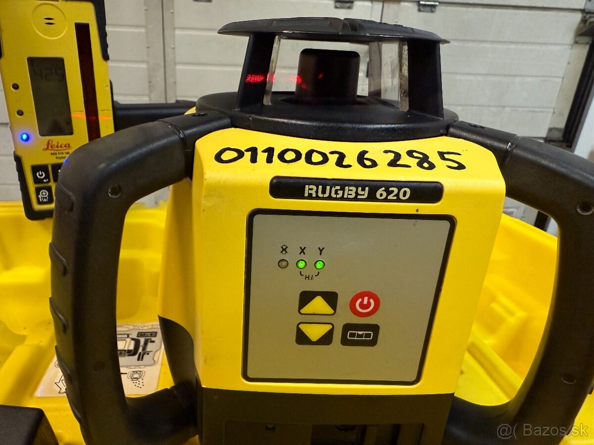 Exterierový rotačný laser Leica Rugby 620 + Rod Eye 160 - 2