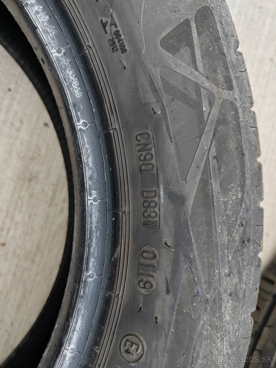 185/60 r15 letné gumy zn. continental - 2