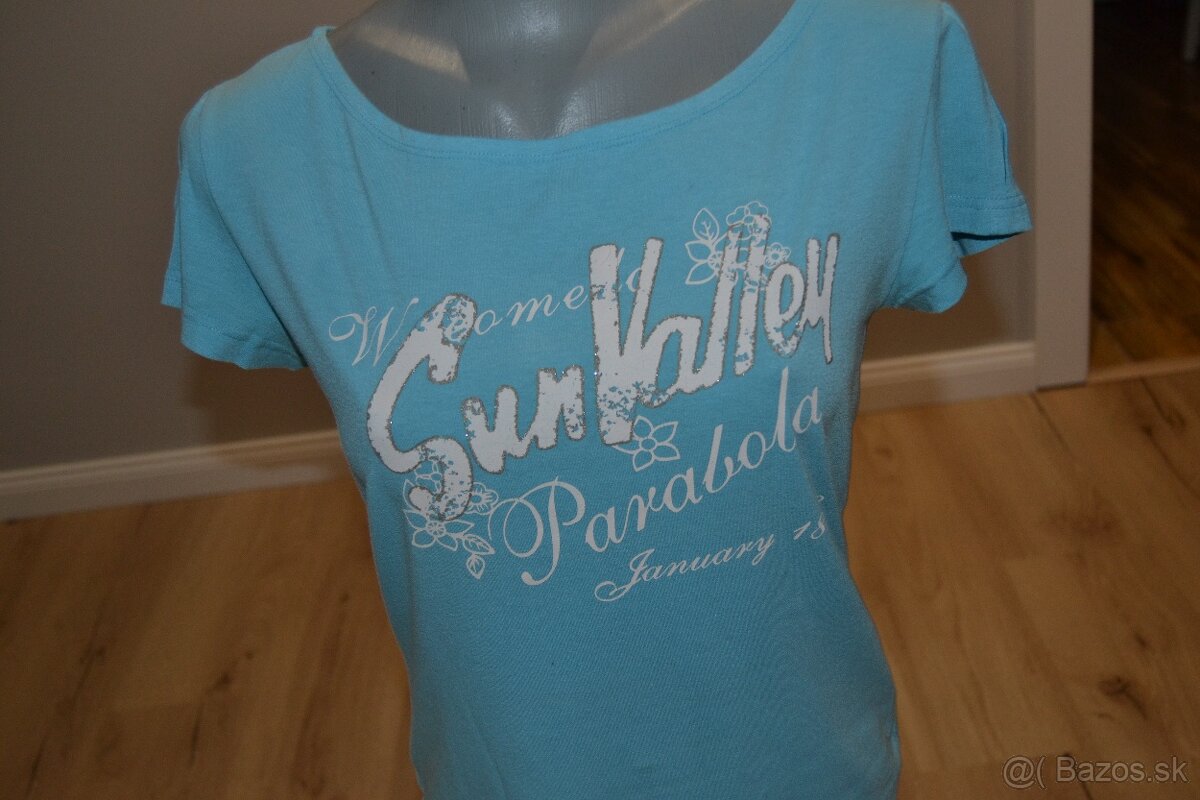 Dámske modré tričká, set 2ks/5e, veľkosť S/M - 2