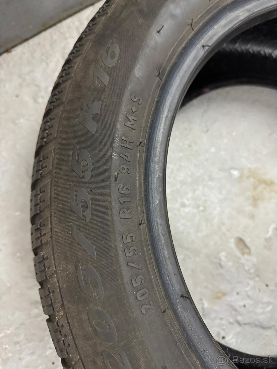 Zimné pneumatiky 3 kusy (205/55 R16) - 2