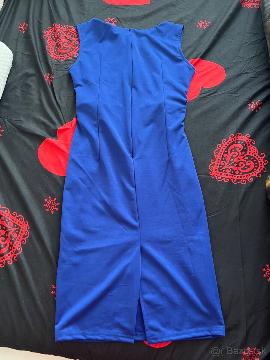 Modré krátke šaty - 2