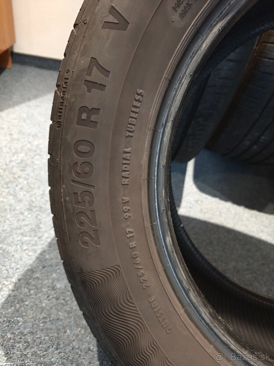 Sada letných pneu. Continental 225/60 r17 - 2