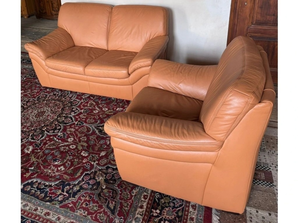 Kožená sedací souprava 2+1, 3202 - 2