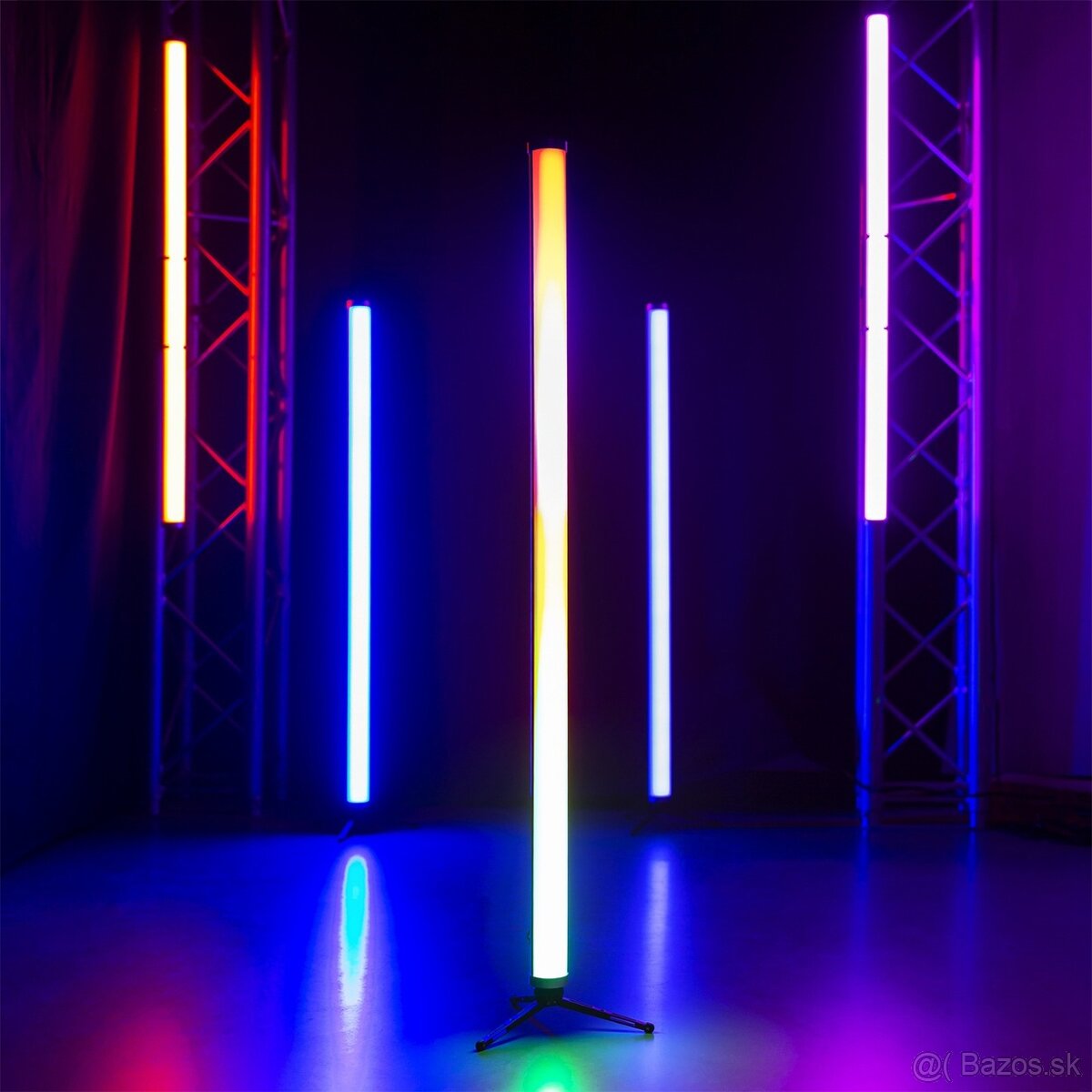 2ks led svetelné trubice bluetooth app, RGBW - 2