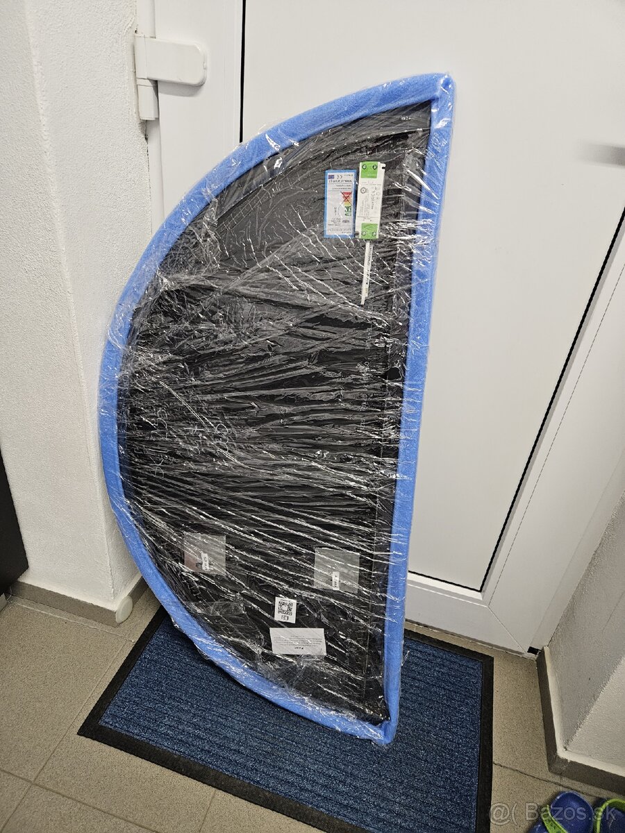 Štýlové LED zrkadlo Polkruh (110x55 cm) – neutrálna biela - 2