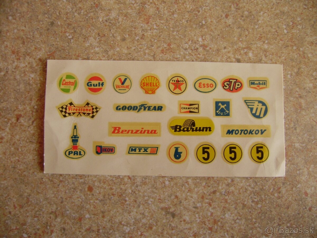 Predám, nálepky na modely aut. - 2