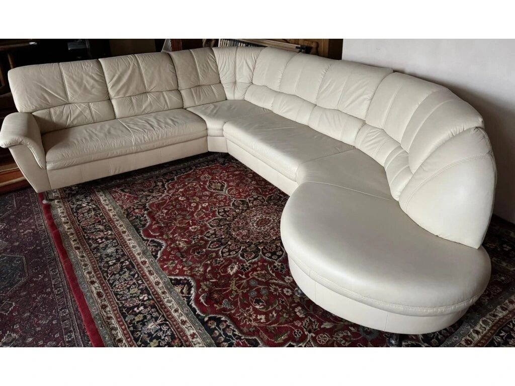 Rohová kožená sedací souprava, 3302 - 2