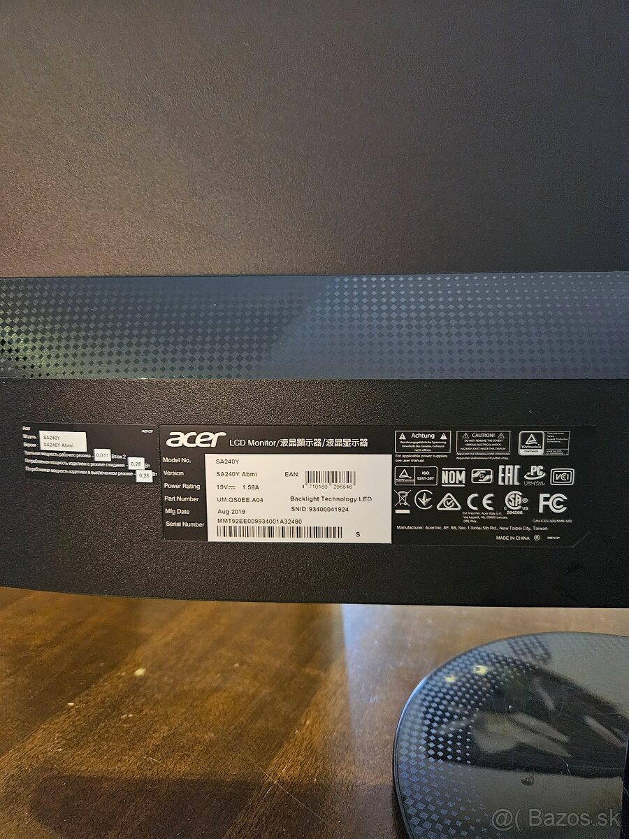 Predam monitor acer SAO Series - 2