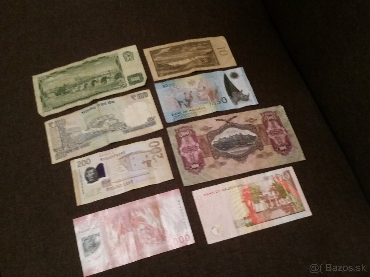 Stare bankovky 8ks - 2