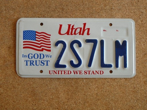 USA SPZ, 4x Utah originál... - 2