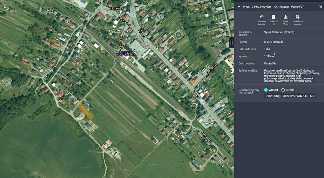 Pozemok Raslavice - 2
