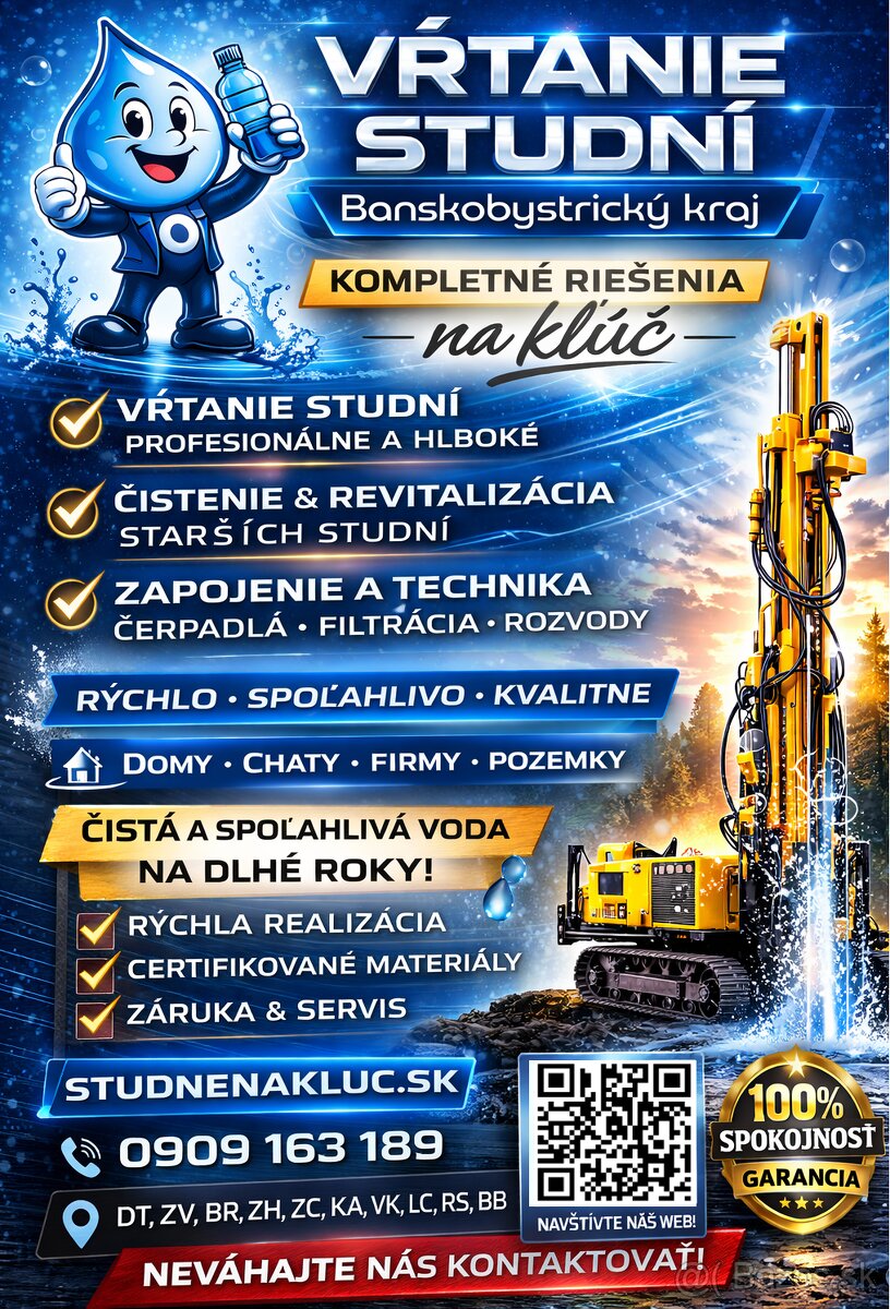 Vŕtanie studní Brezno - 2