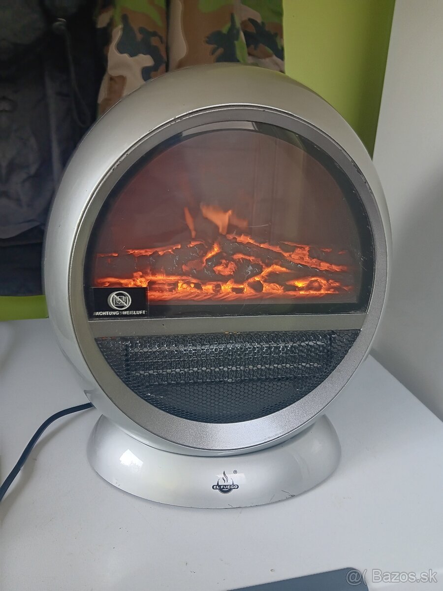 elektrický krb s ventilátorovým ohrievačom - 2