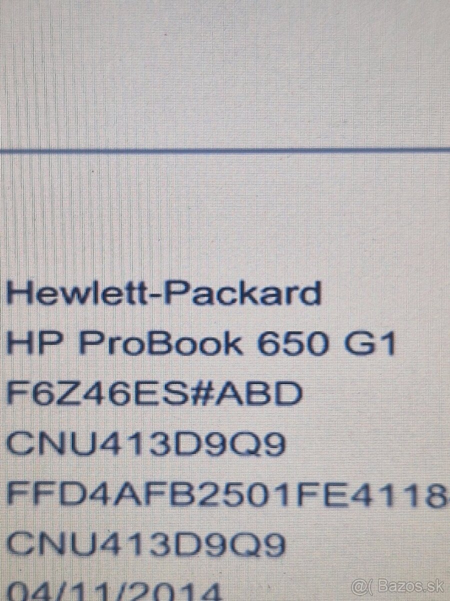 Predám HP Probook 650 g1 - 2