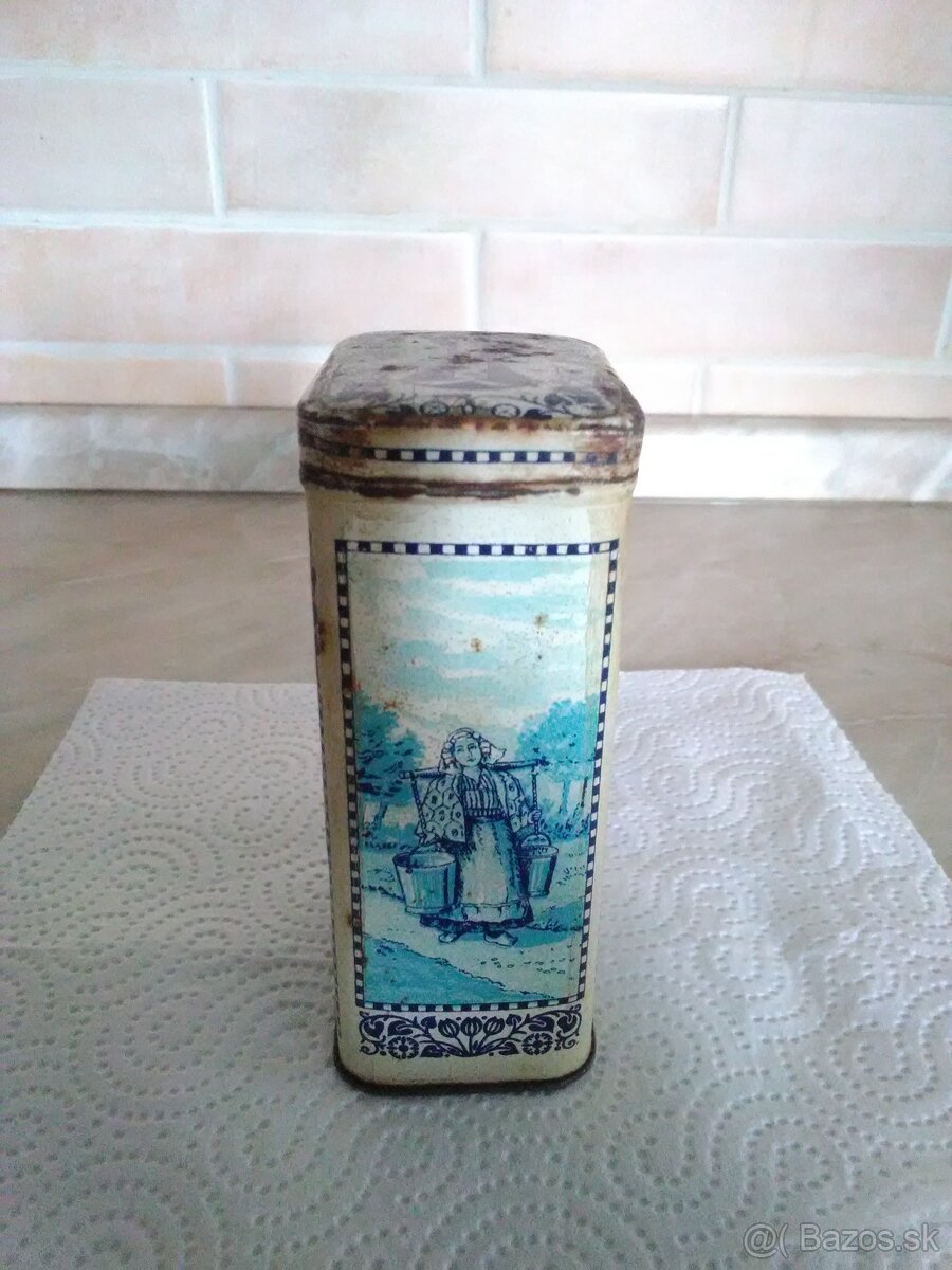Stará plechová nádobka Stollwerck - 2