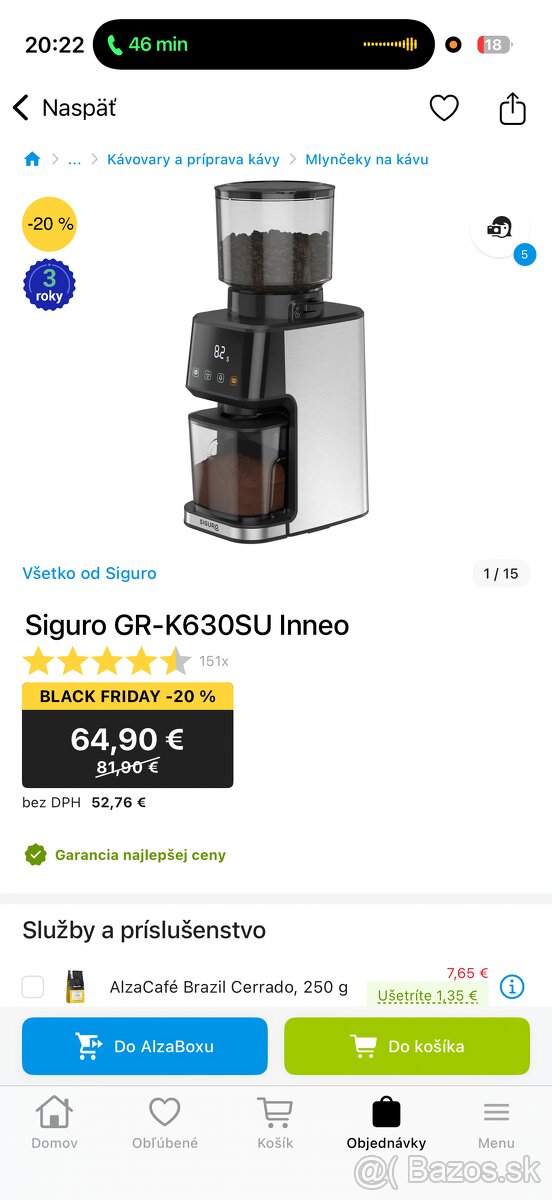 Mlyncek na kavu automaticky - 2