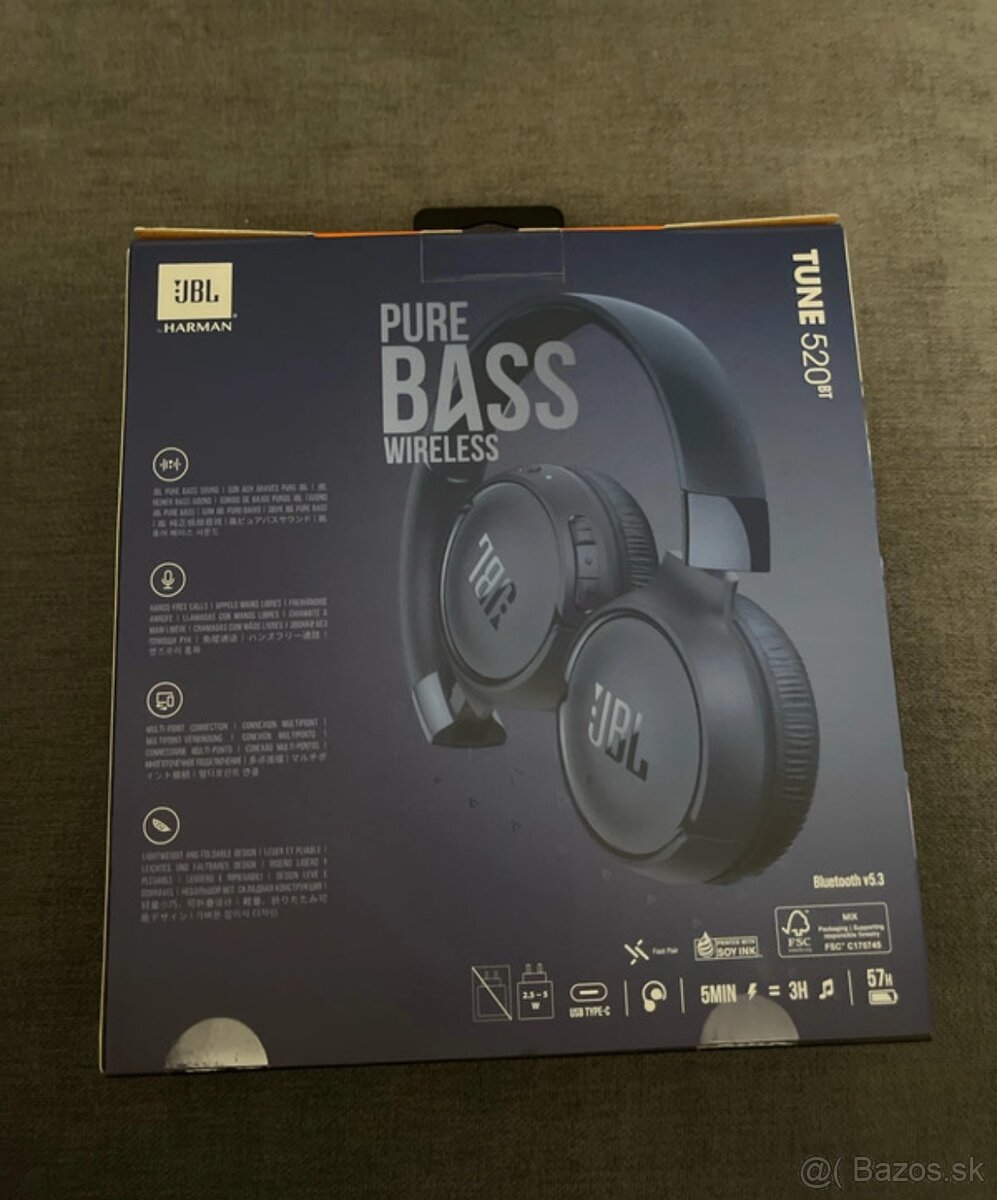 JBL tune 529bt - modrá - 2