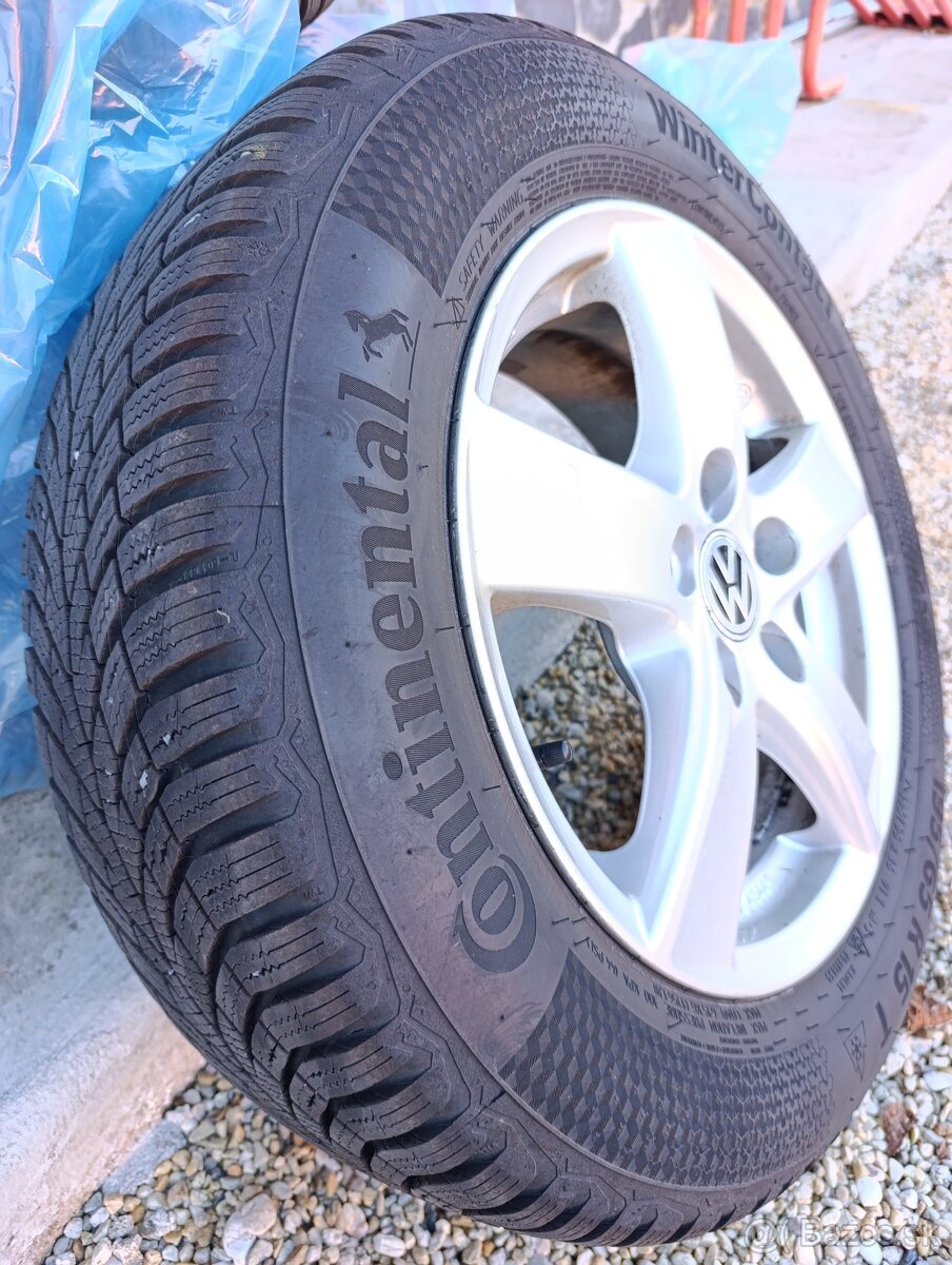 Volkswagen 5x112 R15, ET 43, 6J, 195/65 R15 - 2