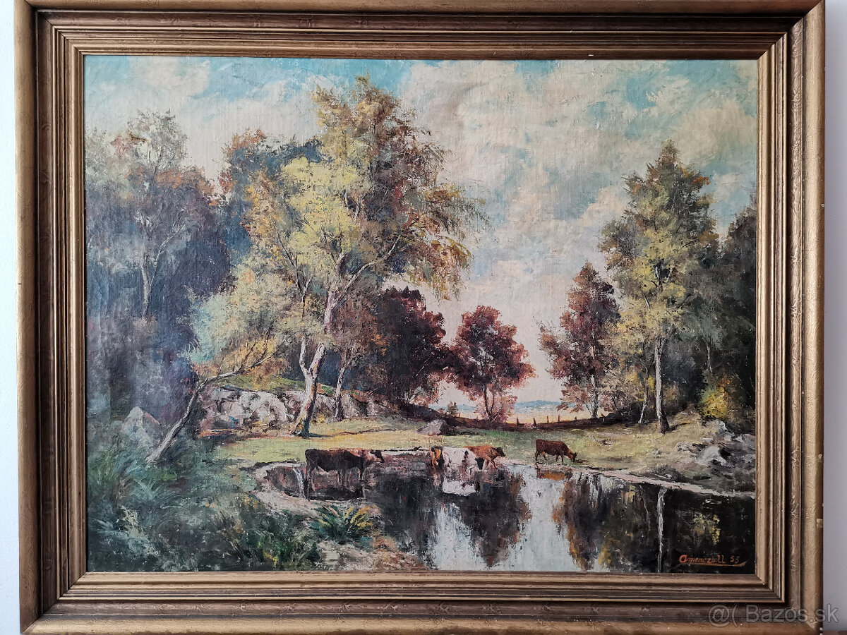 Selmer Ammitzbøll Vidiecka krajina- olej na plátne - 2