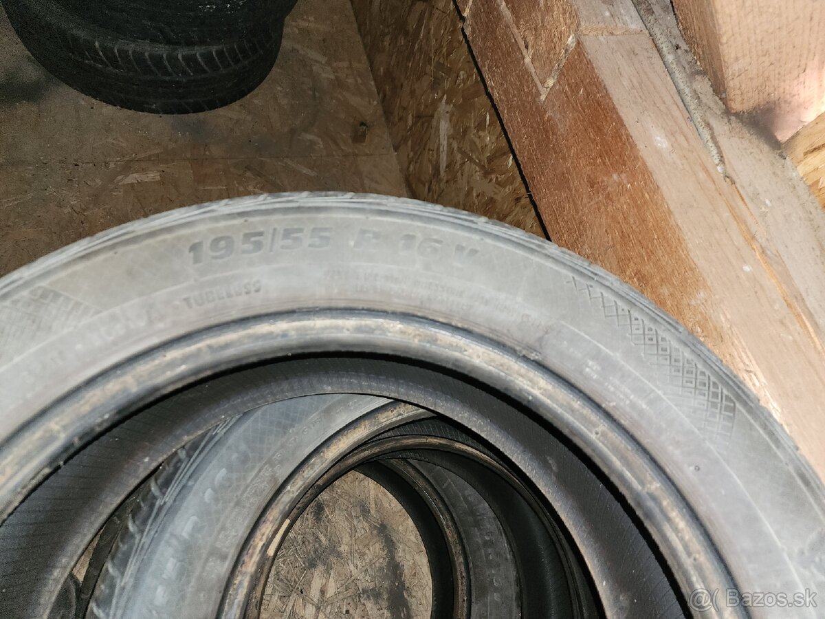 Predám letné pneumatiky 195/55r16 - 2