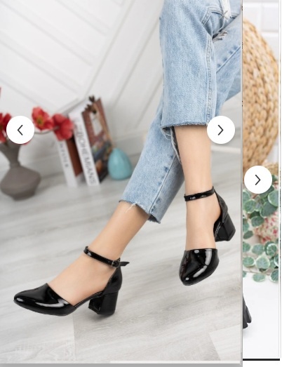 NOVÉ Čierne lakované lodičky, veľ. 37 - 2