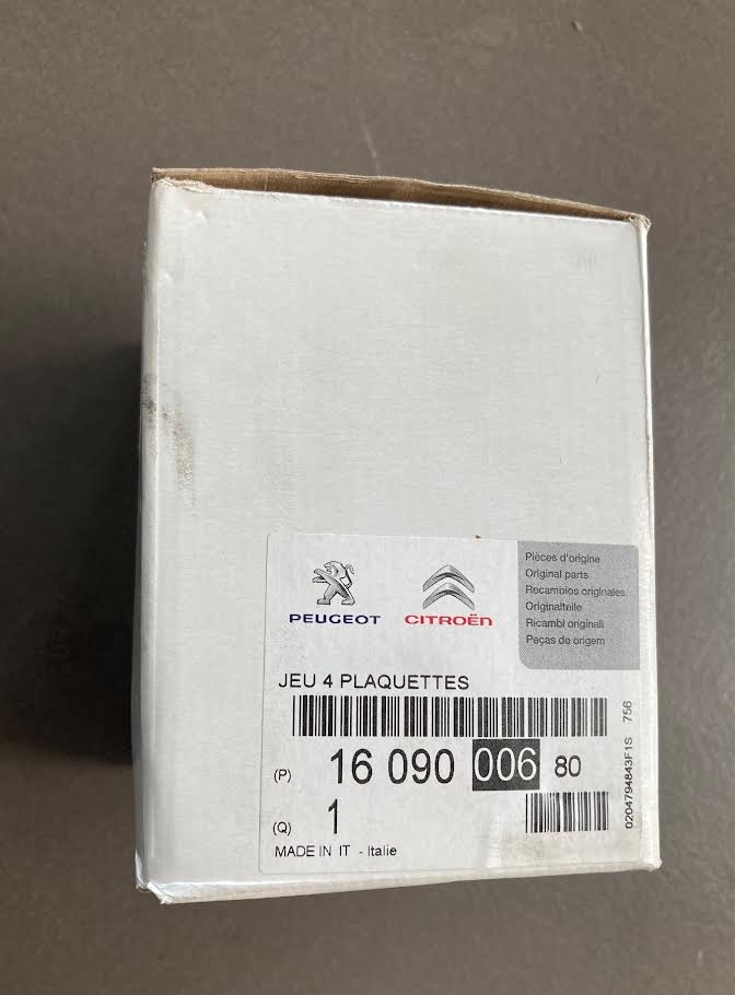 Platničky , doštičky brzdové Peugeot, Citroen - 2
