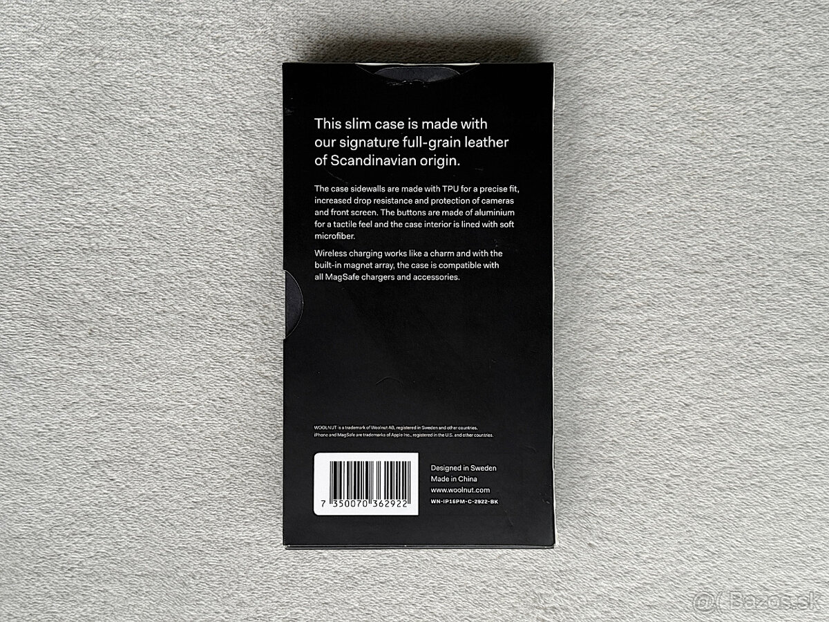 iPhone 16 Pro Max čierny kožený kryt - 2