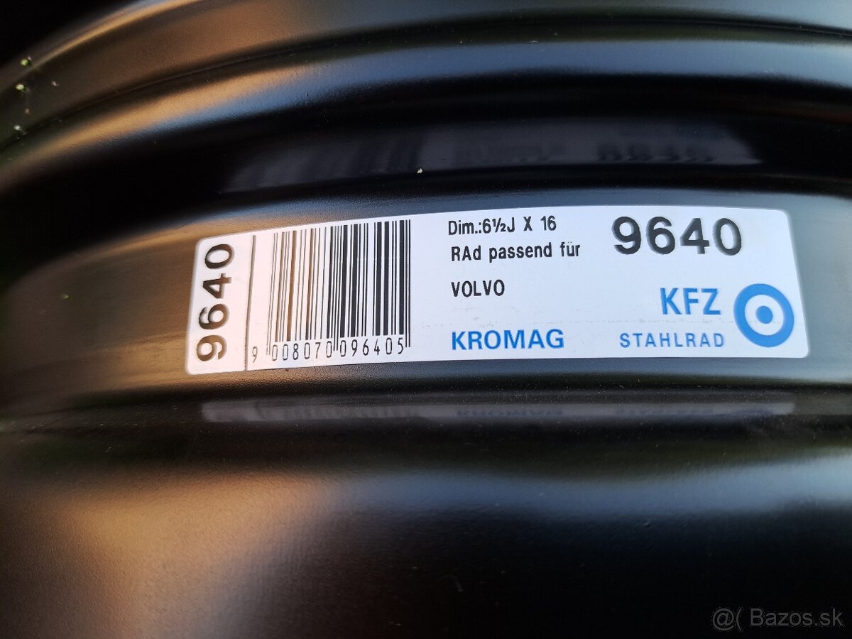 Plechove disky Volvo 16 - 5x108 - 2