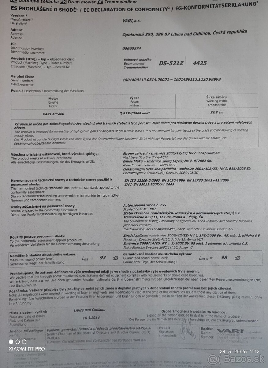 Bubnová kosačka Vari Agatha - 2