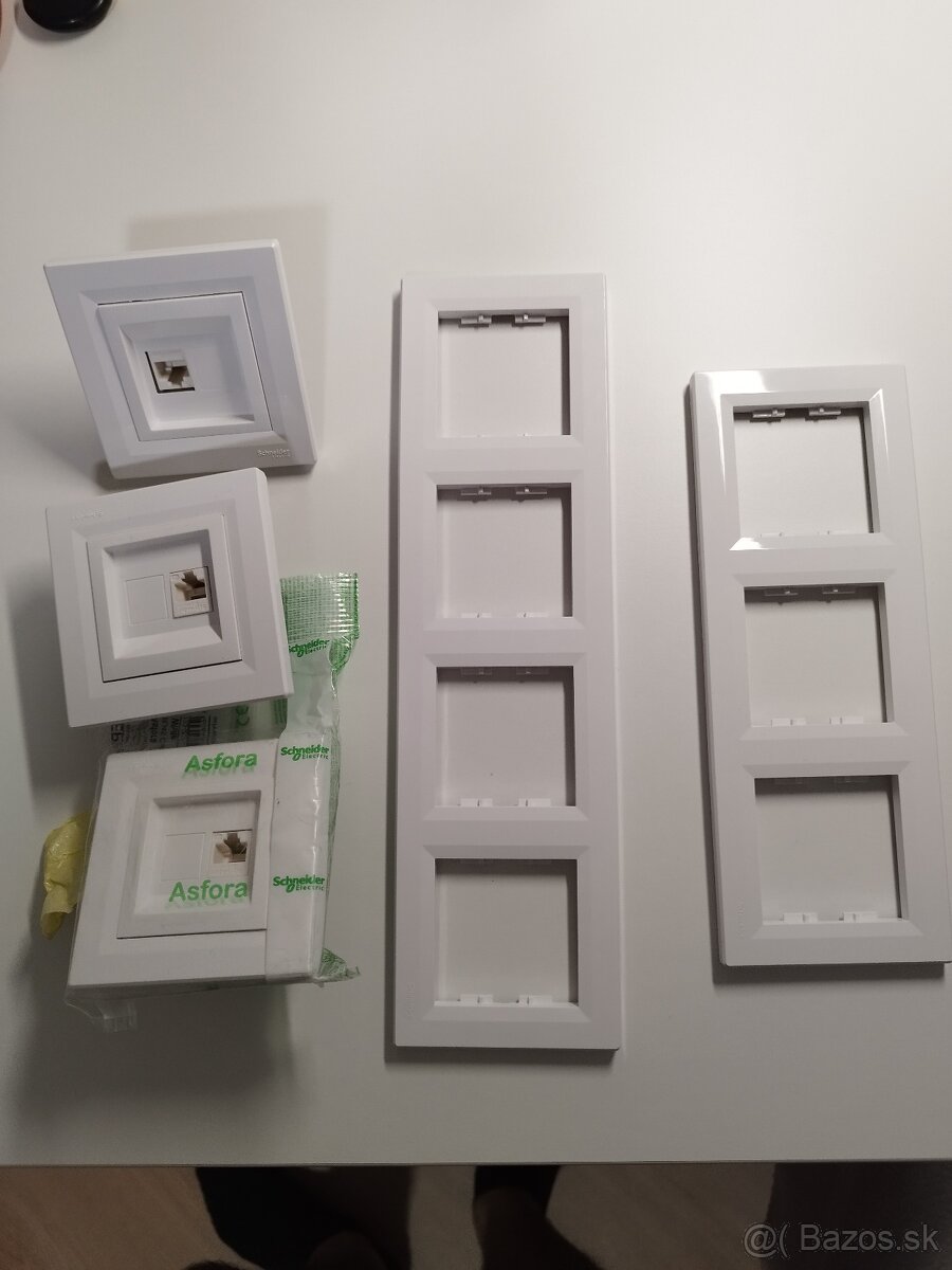Rámčeky, a zásuvky RJ45 ASFORA - 2
