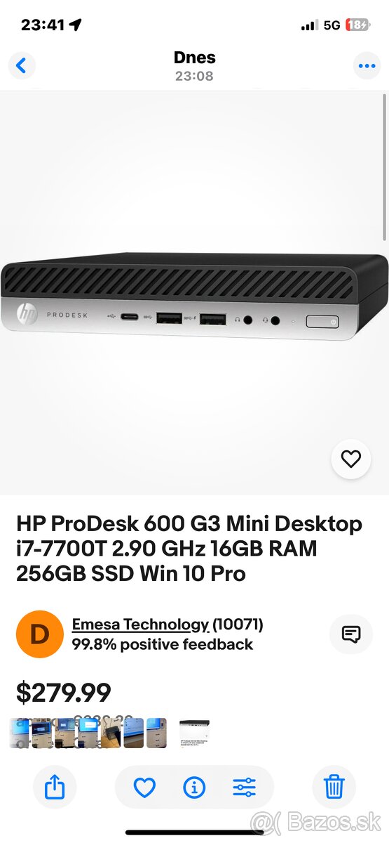 Predám HP ProDesk DM - 2