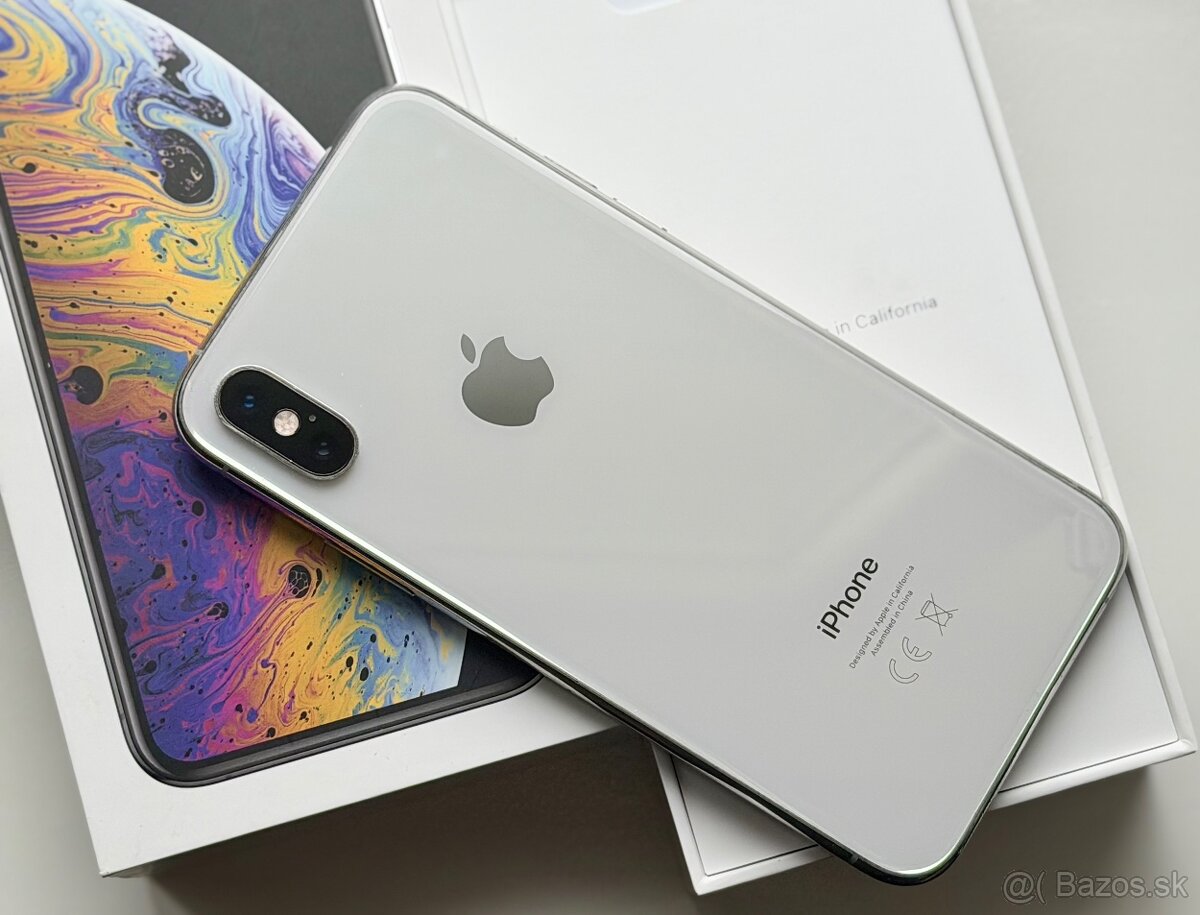 iPhone Xs Silver BATERIE 100% TOP - 2