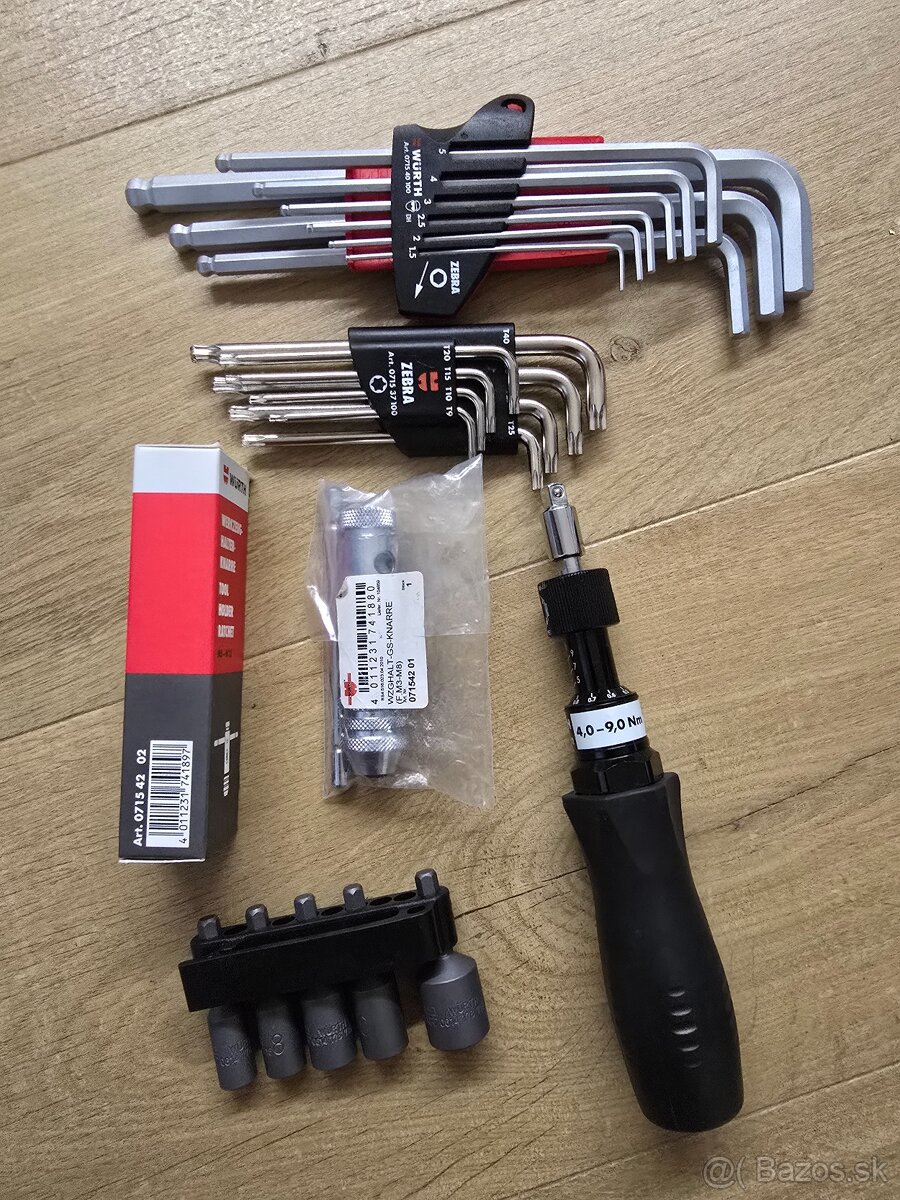 Wurth imbus torx kľúče račnový držiak na závitniky. - 2