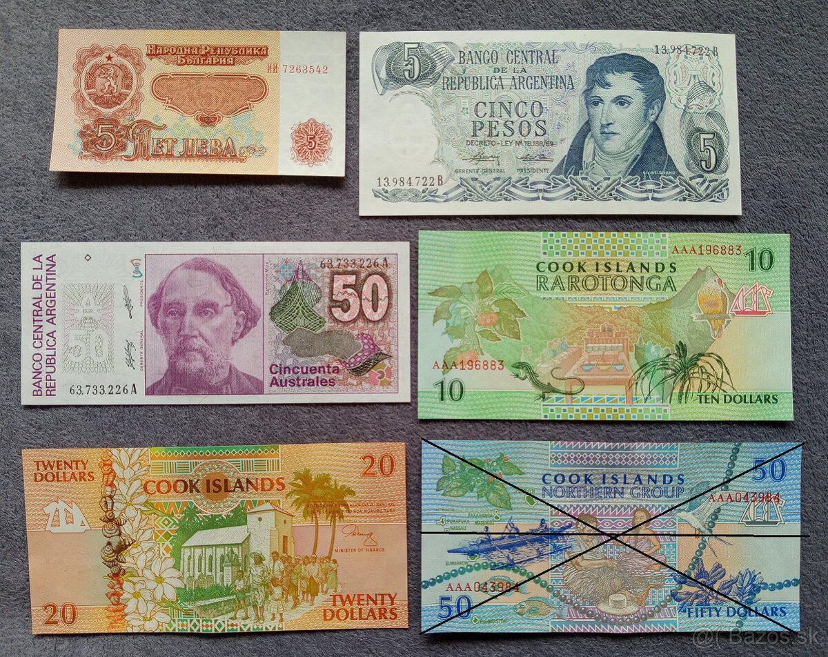 Bankovky svet UNC 8 - 2