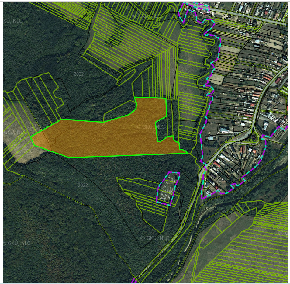 Lesy a TTP vo V.Hrušove(PARC. E1276)MOŽNO PREDAŤ ČASŤ/CELÚ - 2