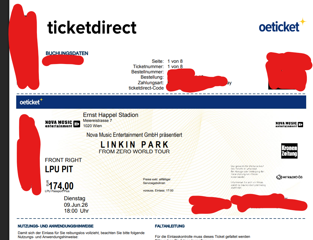 Linkin park PIT- pod podiom Vieden 9.6.2026 - 2