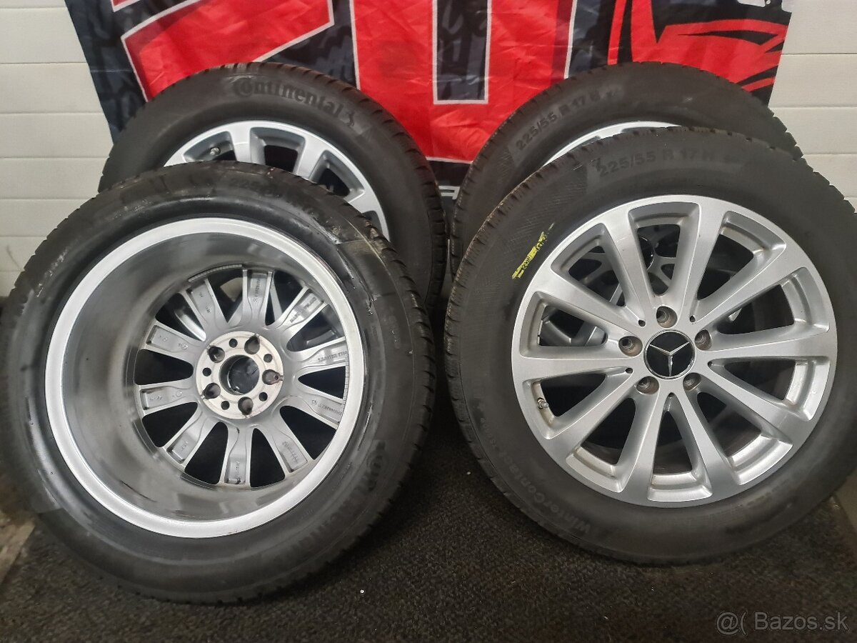 5X112 R17 + ZIMNE PNEU 225/50 R17 conti. - 2