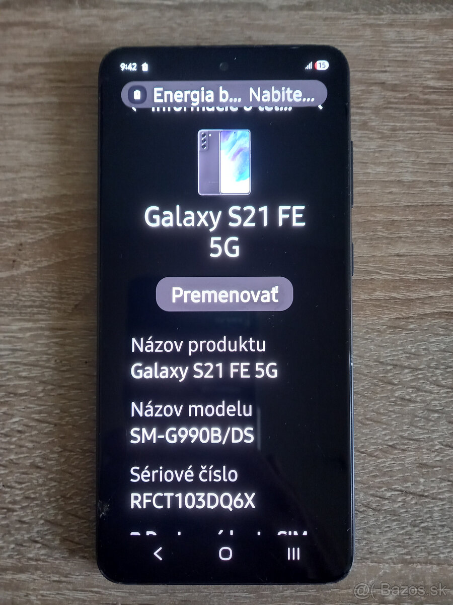 Samsung Galaxy S21 FE 5G na diely alebo repas - 2